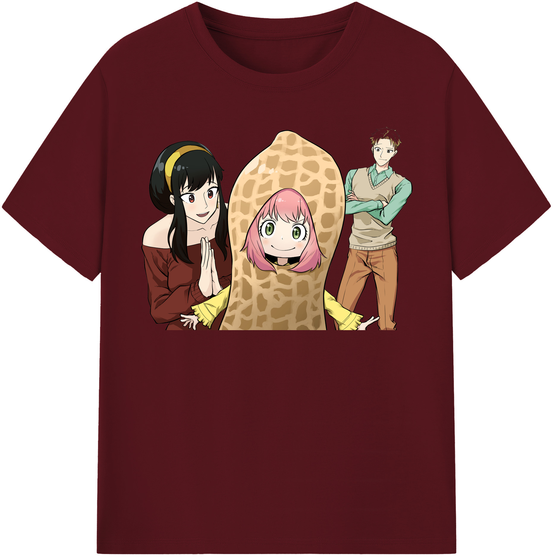 （画像用） SPY×FAMILY间谍家家酒 綿100％半袖Tシャツ（フロントプリント）